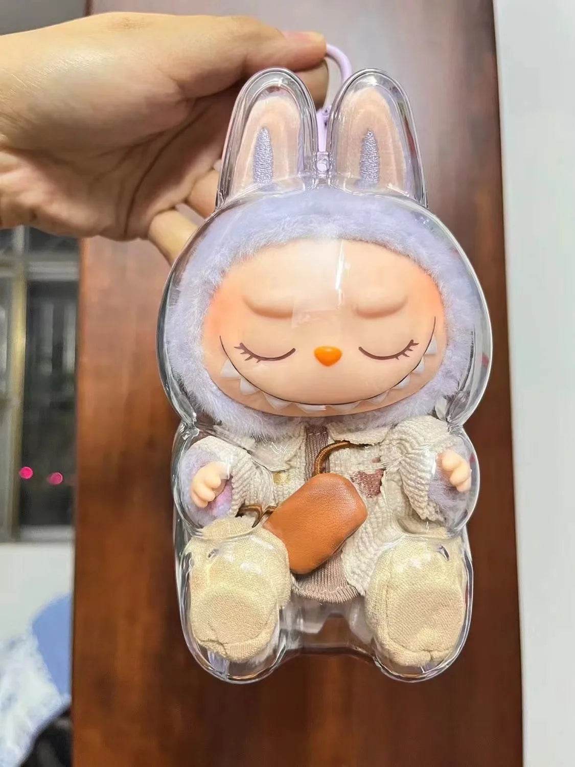 V1 V2 Labubu Protective Cover Transparent Dust Shell Case - ToylandEU