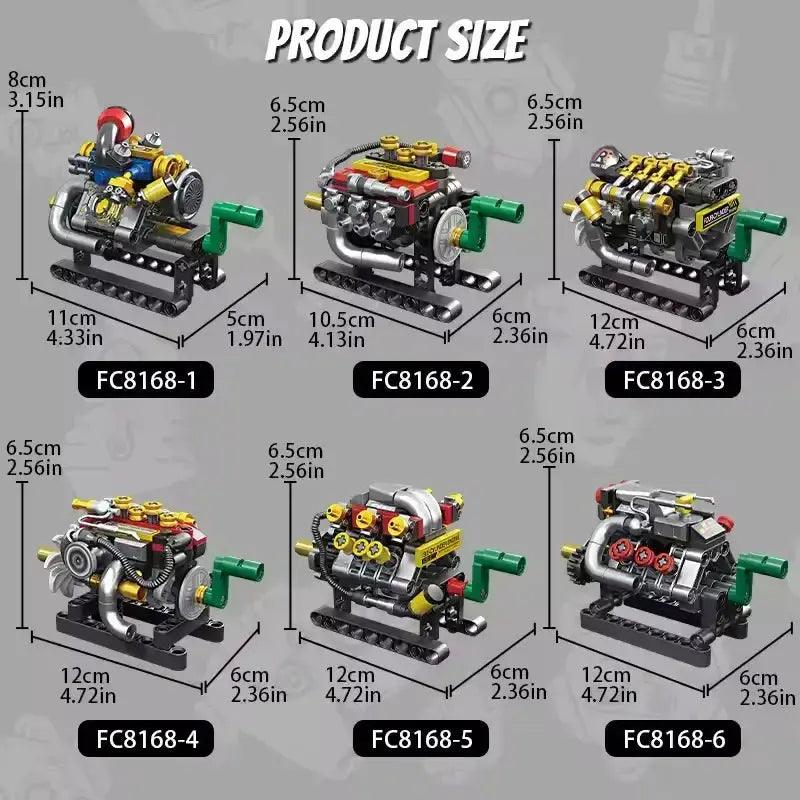  V8 Mini Engine Building Blocks Set Lego Compatible Educational -  ToylandEU™