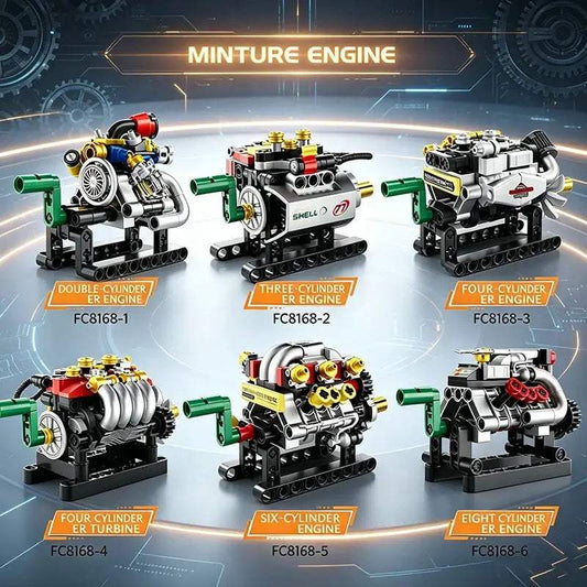  V8 Mini Engine Building Blocks Set Lego Compatible Educational -  ToylandEU™
