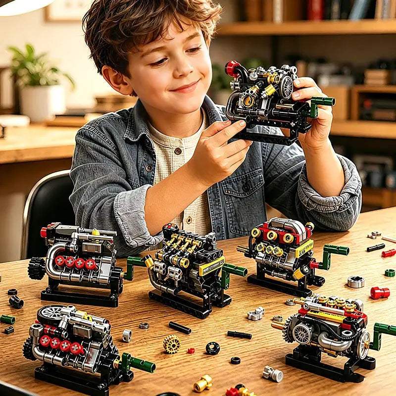  V8 Mini Engine Building Blocks Set Lego Compatible Educational -  ToylandEU™