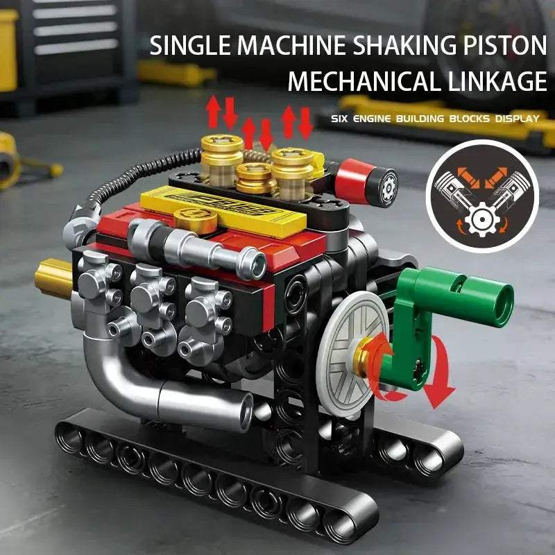  V8 Mini Engine Building Blocks Set Lego Compatible Educational -  ToylandEU™