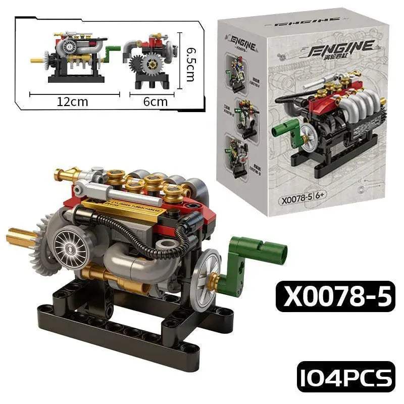  V8 Mini Engine Building Blocks Set Lego Compatible Educational -  ToylandEU™