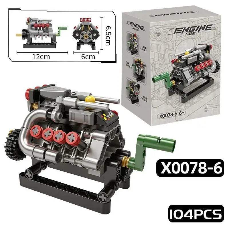  V8 Mini Engine Building Blocks Set Lego Compatible Educational -  ToylandEU™