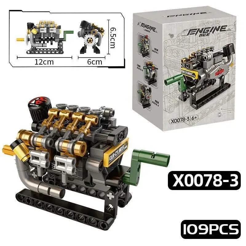  V8 Mini Engine Building Blocks Set Lego Compatible Educational -  ToylandEU™