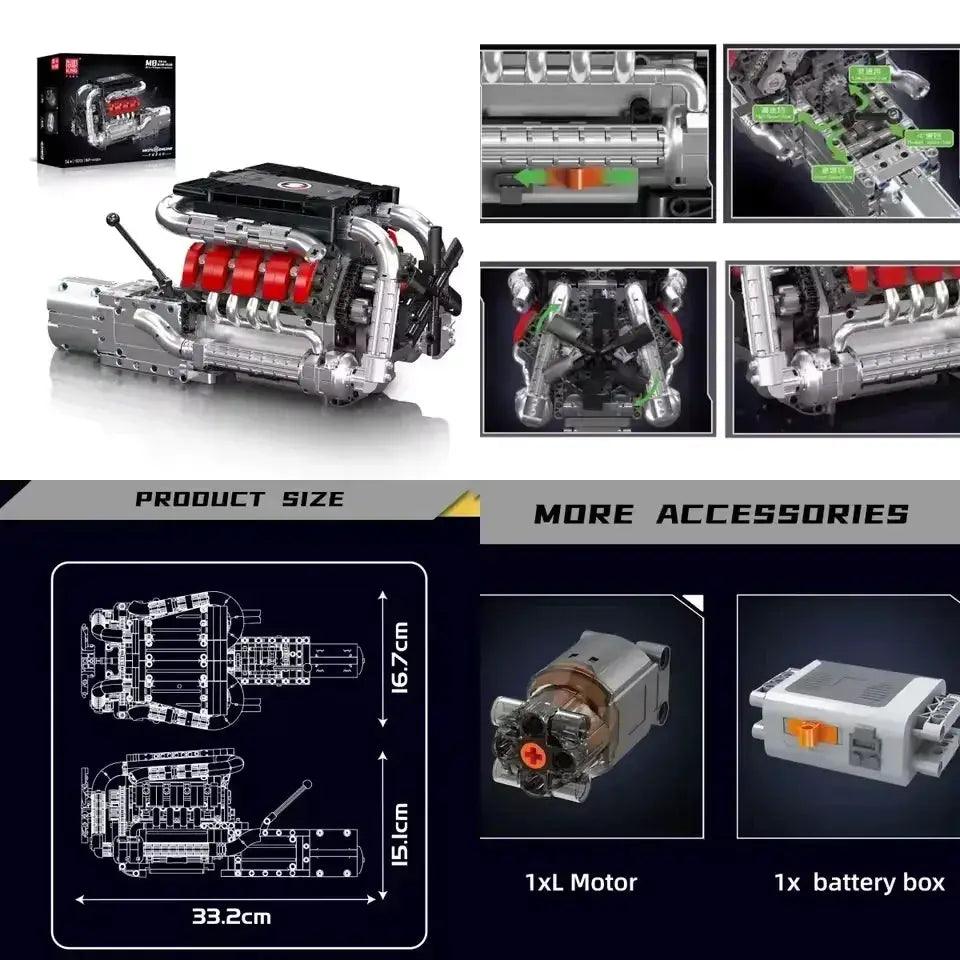  V8 V12 Engine Model Kit For STEM Education Hands On -  ToylandEU™