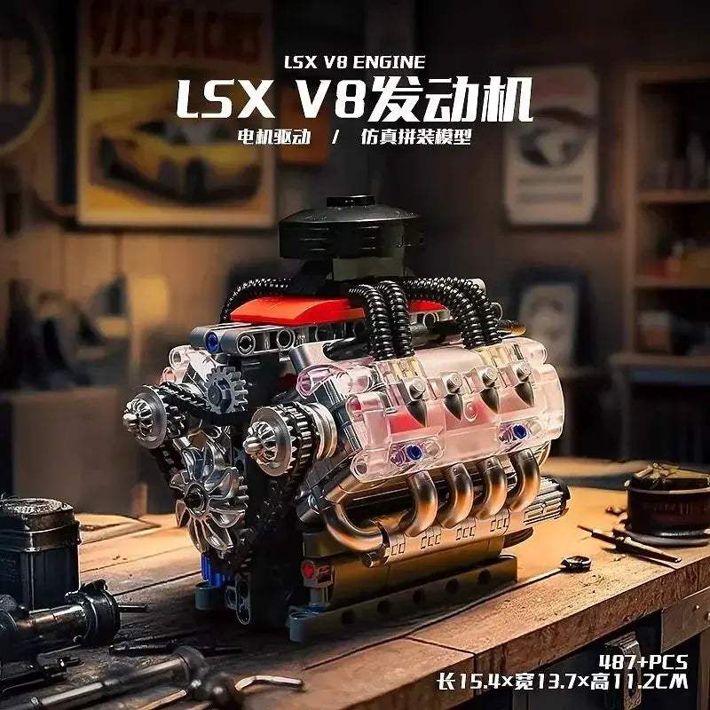 V8 V12 Engine Model Kit for STEM Education and Builds - ToylandEU
