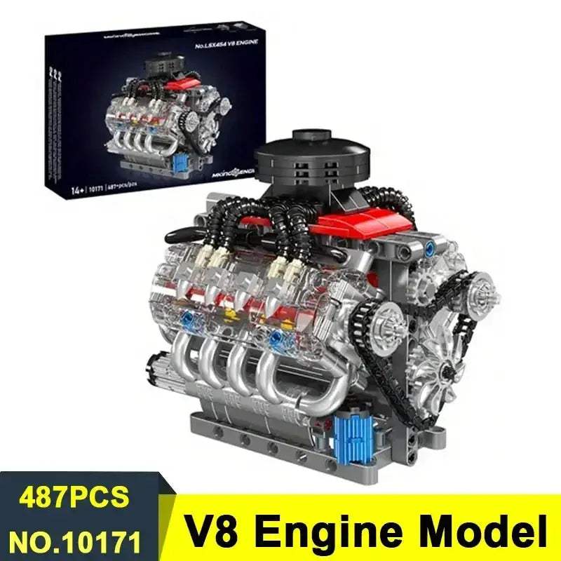 V8 V12 Engine Model Kit for STEM Education and Builds - ToylandEU