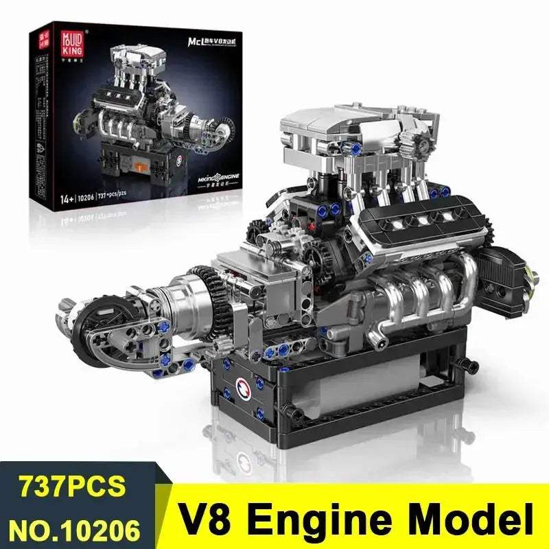 V8 V12 Engine Model Kit for STEM Education and Builds - ToylandEU