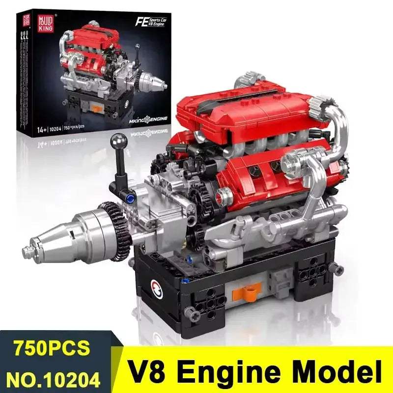 V8 V12 Engine Model Kit for STEM Education and Builds - ToylandEU