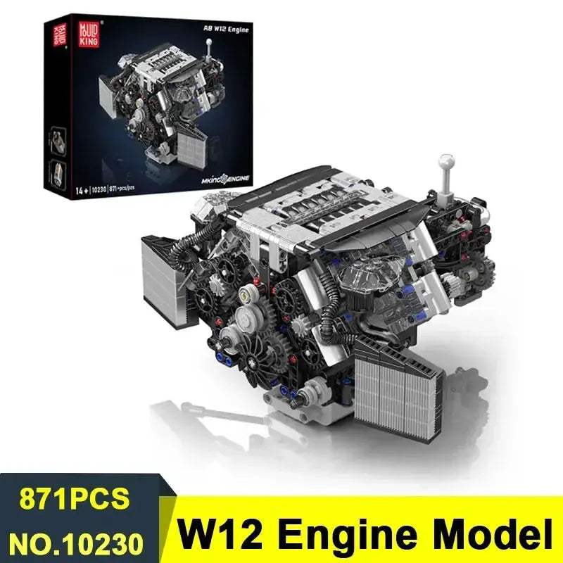 V8 V12 Engine Model Kit for STEM Education and Builds - ToylandEU