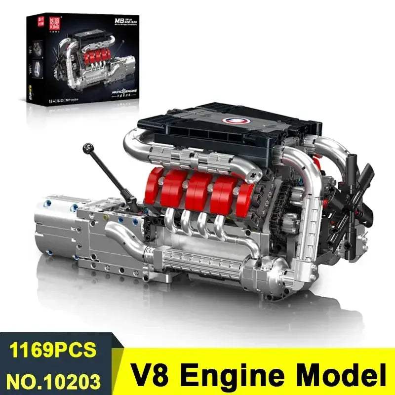 V8 V12 Engine Model Kit for STEM Education and Builds - ToylandEU
