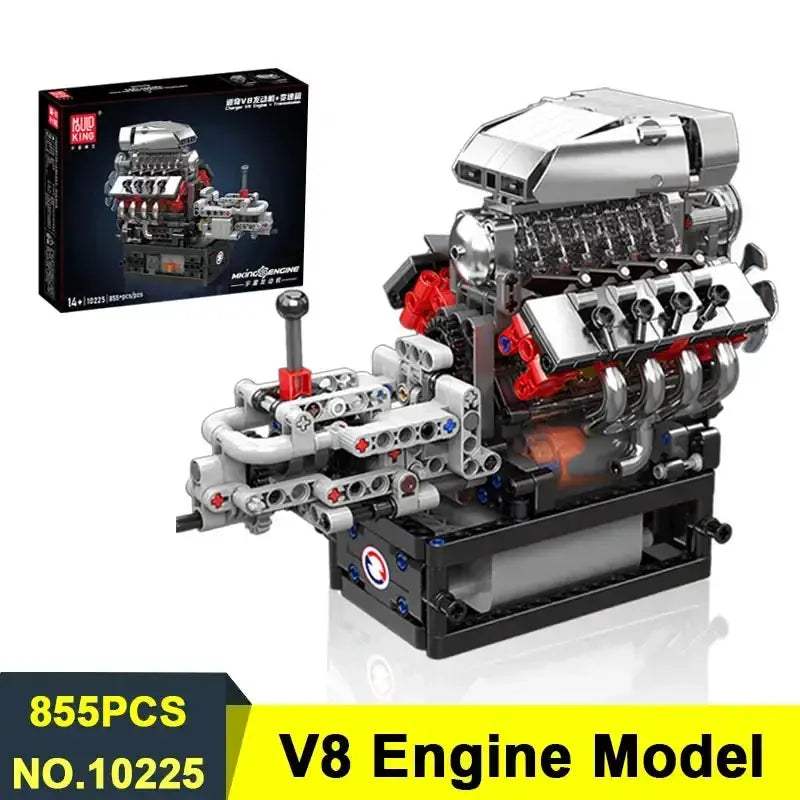 V8 V12 Engine Model Kit for STEM Education and Builds - ToylandEU