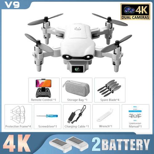 10K HD V9 Mini Drone with Dual Camera & 6000M Aerial Photography - ToylandEU
