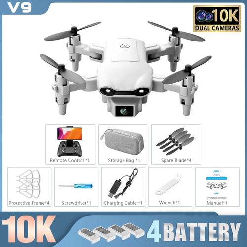 10K HD V9 Mini Drone with Dual Camera & 6000M Aerial Photography - ToylandEU