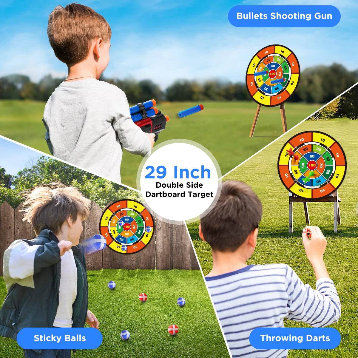 VATOS 2X Bow Arrow Guns Toy For Kids LED Light Up Game - ToylandEU