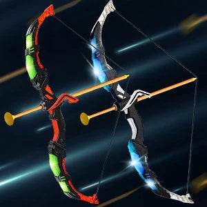 VATOS 2X Bow Arrow Guns Toy For Kids LED Light Up Game - ToylandEU