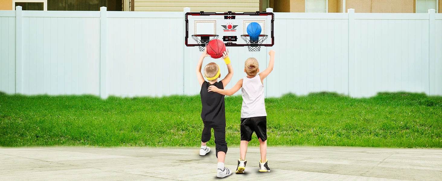 VATOS 2x Basketball Hoop Indoor Outdoor Electric Mini Scoreboard Gift for Kids - ToylandEU