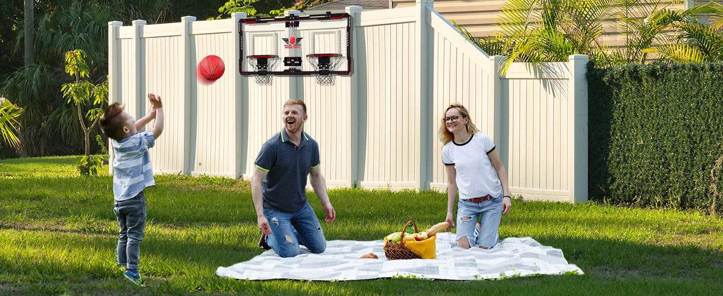 VATOS 2x Basketball Hoop Indoor Outdoor Electric Mini Scoreboard Gift for Kids - ToylandEU