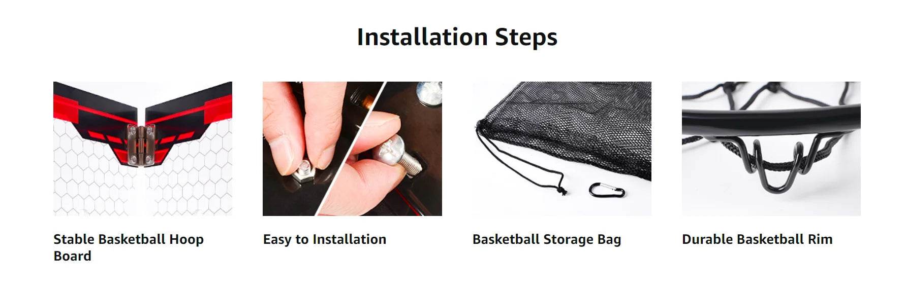 VATOS 2x Basketball Hoop Indoor Outdoor Electric Mini Scoreboard Gift for Kids - ToylandEU