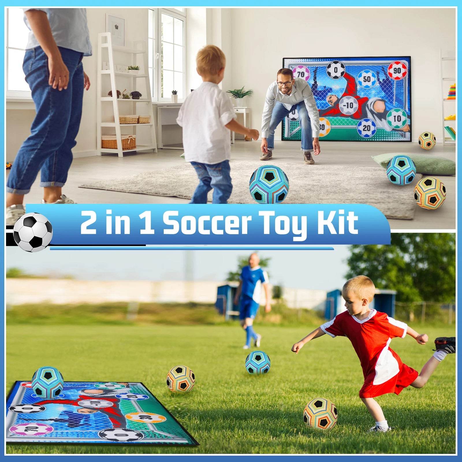 VATOS Football Ball Game Set for Kids Indoor Outdoor Soccer - ToylandEU
