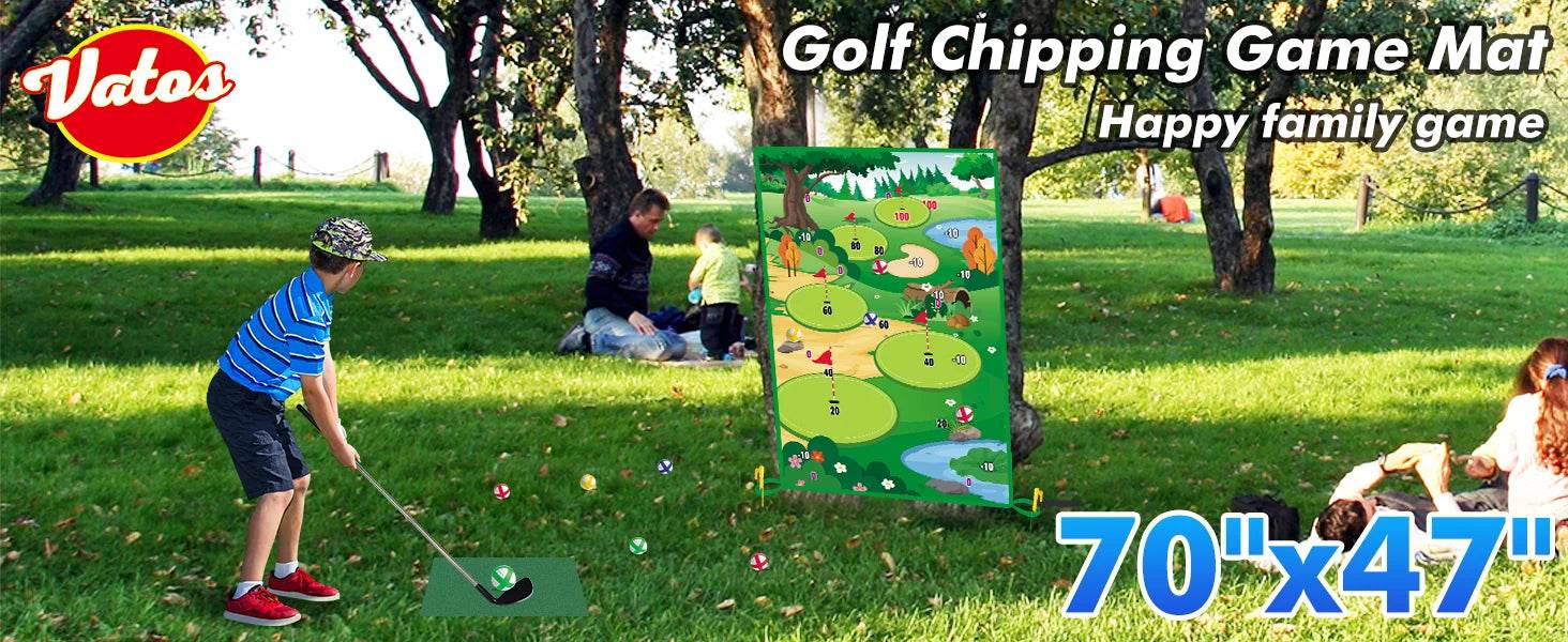 VATOS Golf Chipping Game Mat Indoor Outdoor with 20 Balls - ToylandEU