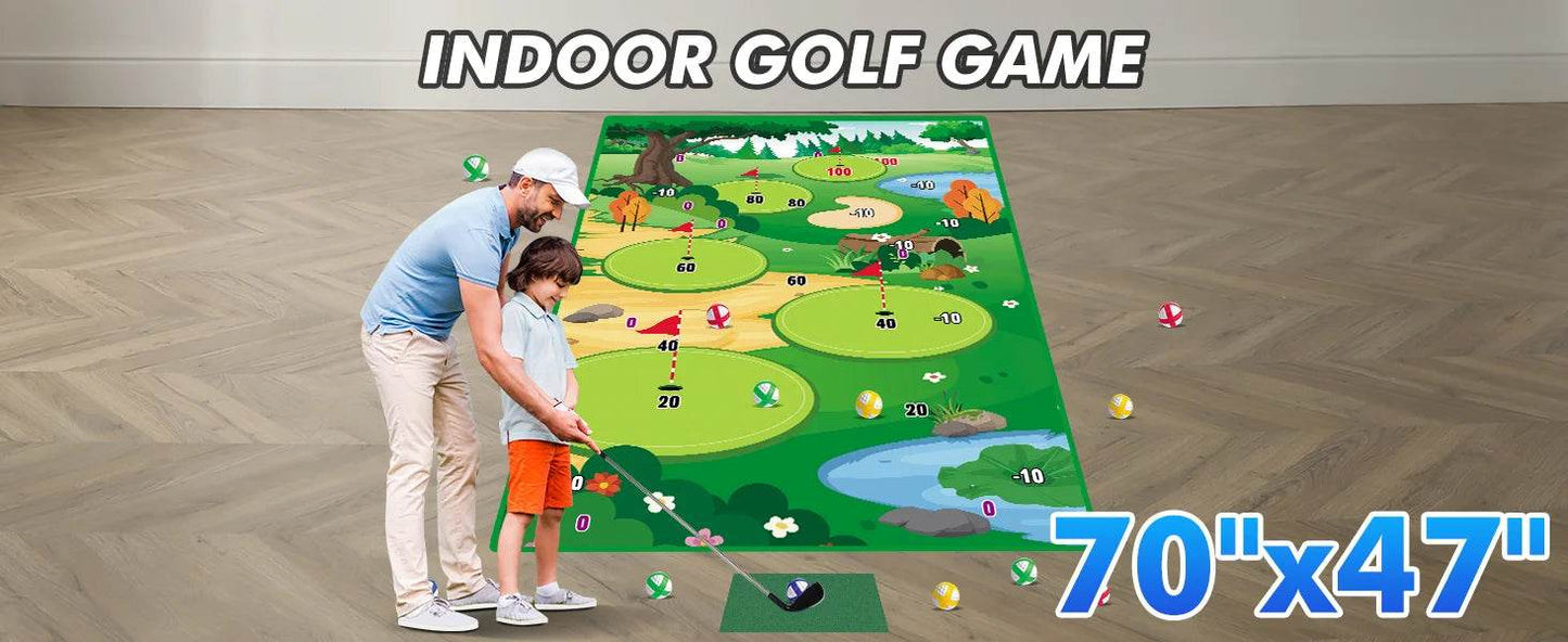 VATOS Golf Chipping Game Mat Indoor Outdoor with 20 Balls - ToylandEU