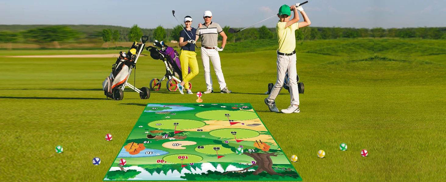 VATOS Golf Chipping Game Mat Indoor Outdoor with 20 Balls - ToylandEU