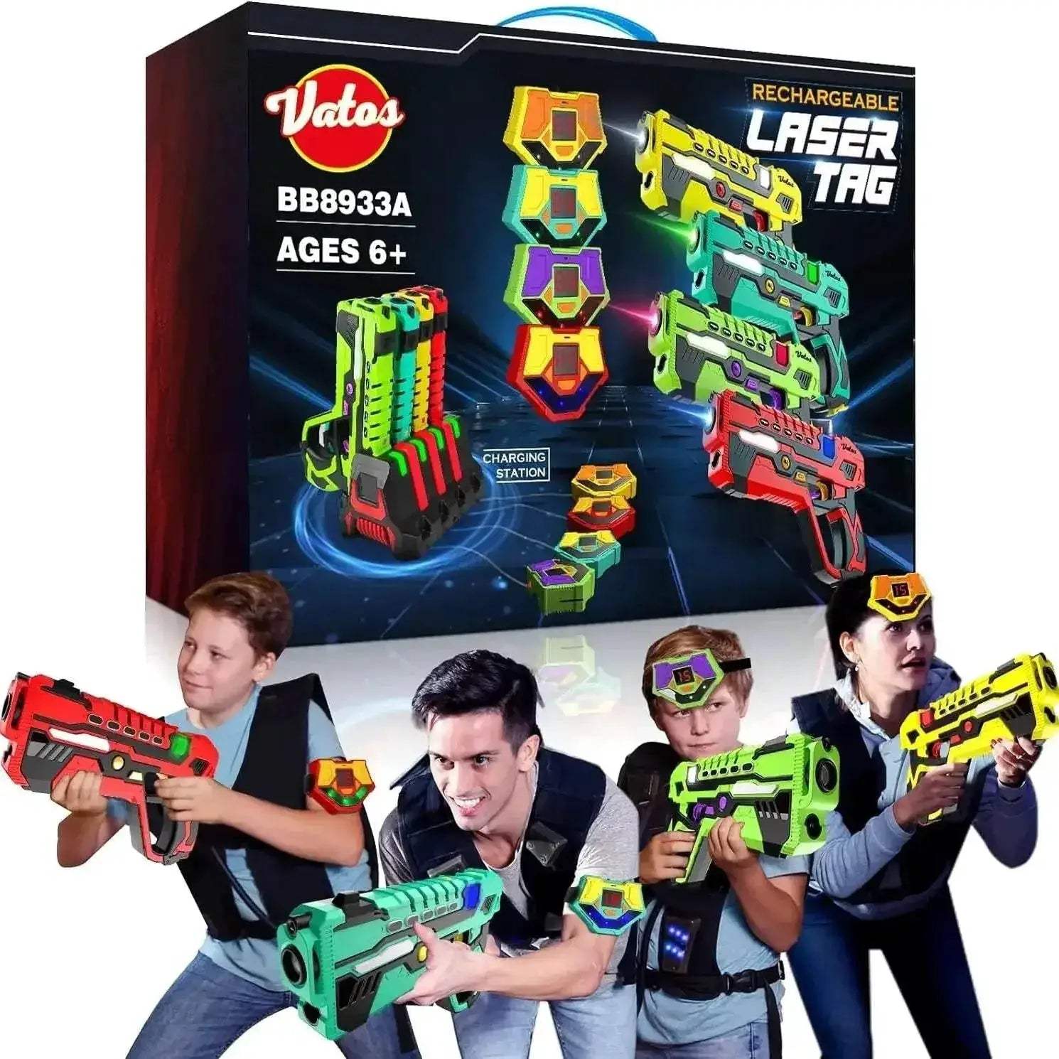 VATOS Laser Tag Battle Game Gun Set Electric Infrared Toy Guns Kids - ToylandEU