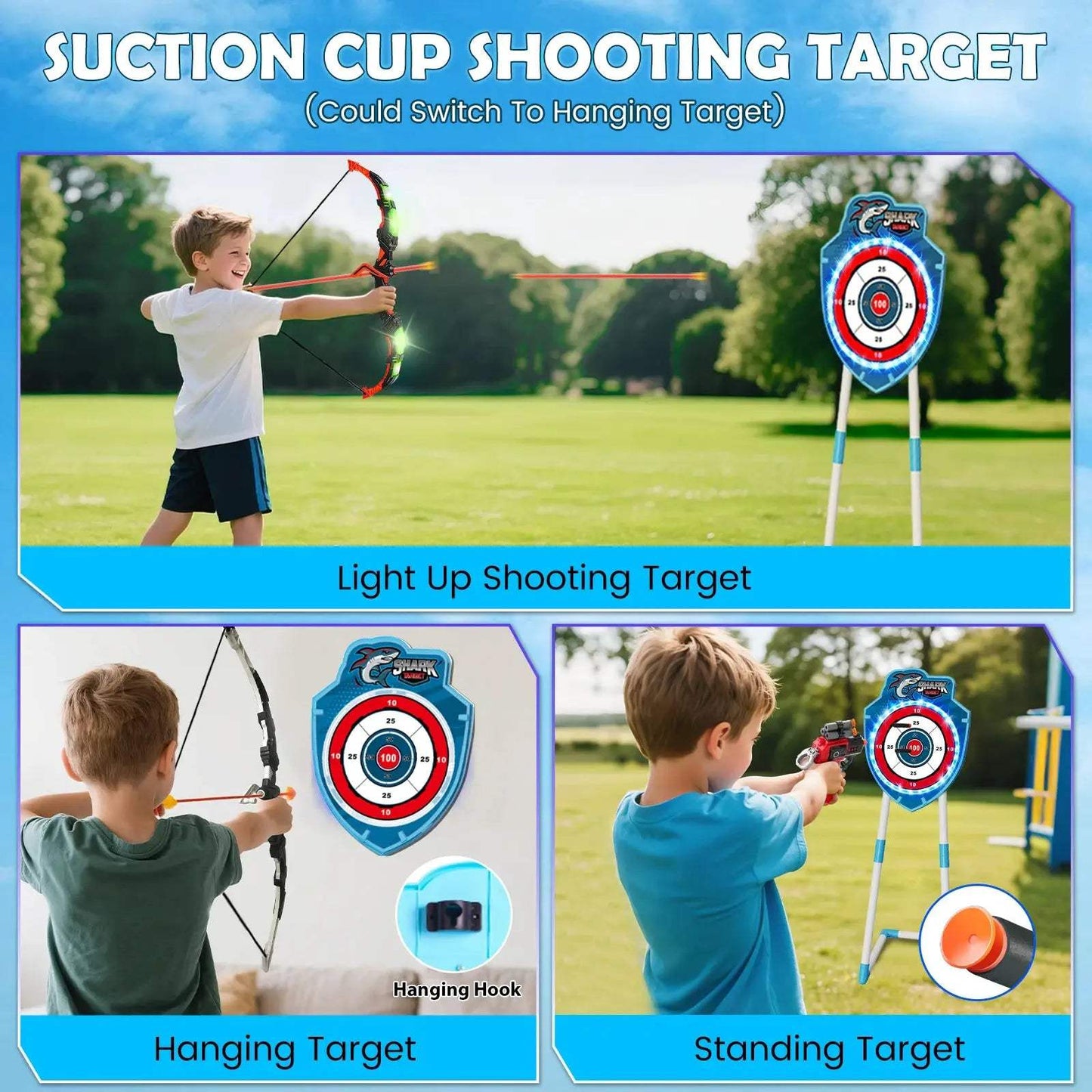  VATOS Night Light Archery Battle Arena For Kids -  ToylandEU™