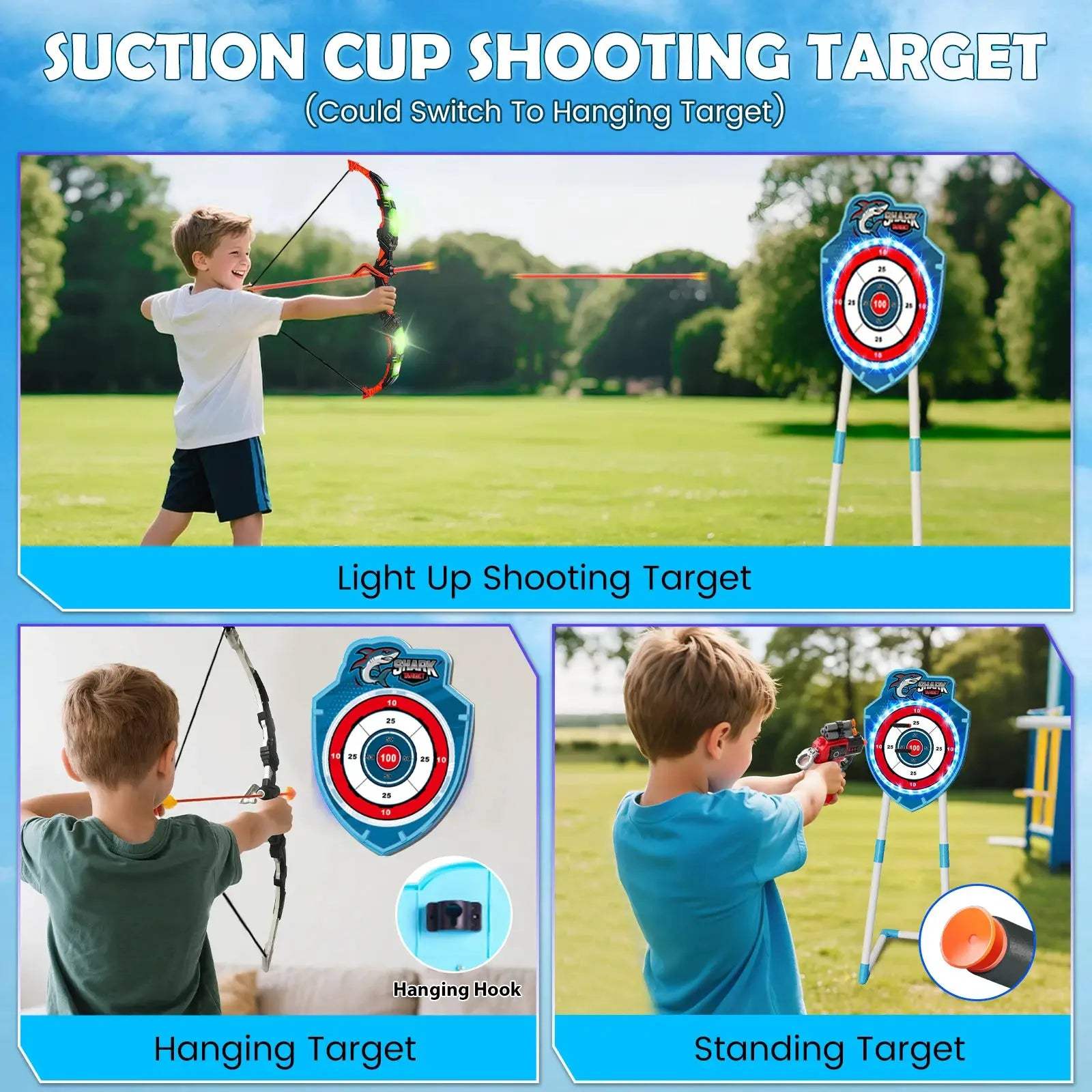  VATOS Night Light Archery Battle Arena For Kids -  ToylandEU™