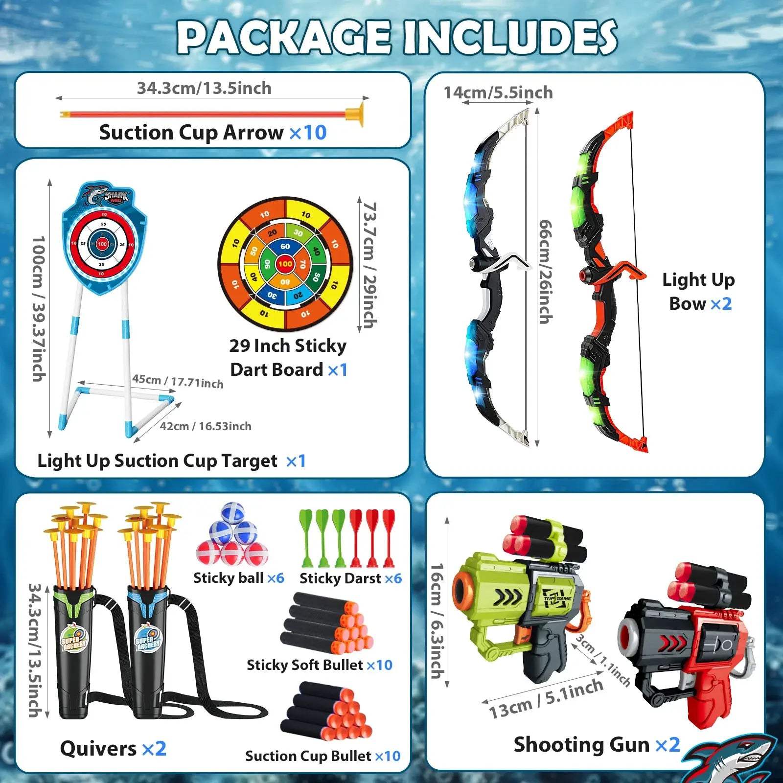  VATOS Night Light Archery Battle Arena For Kids -  ToylandEU™
