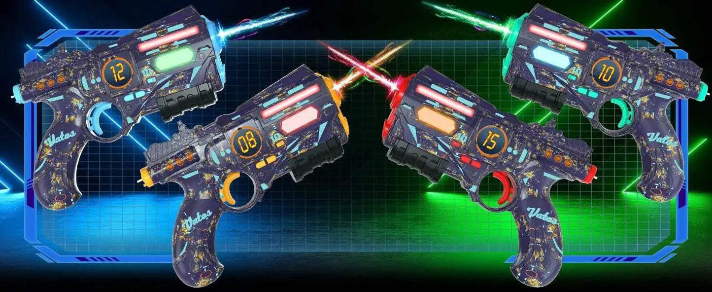 VATOS Rechargeable Infrared Laser Tag Gun Set with 4 Vests and Glowing Lights for Adults and Kids - ToylandEU