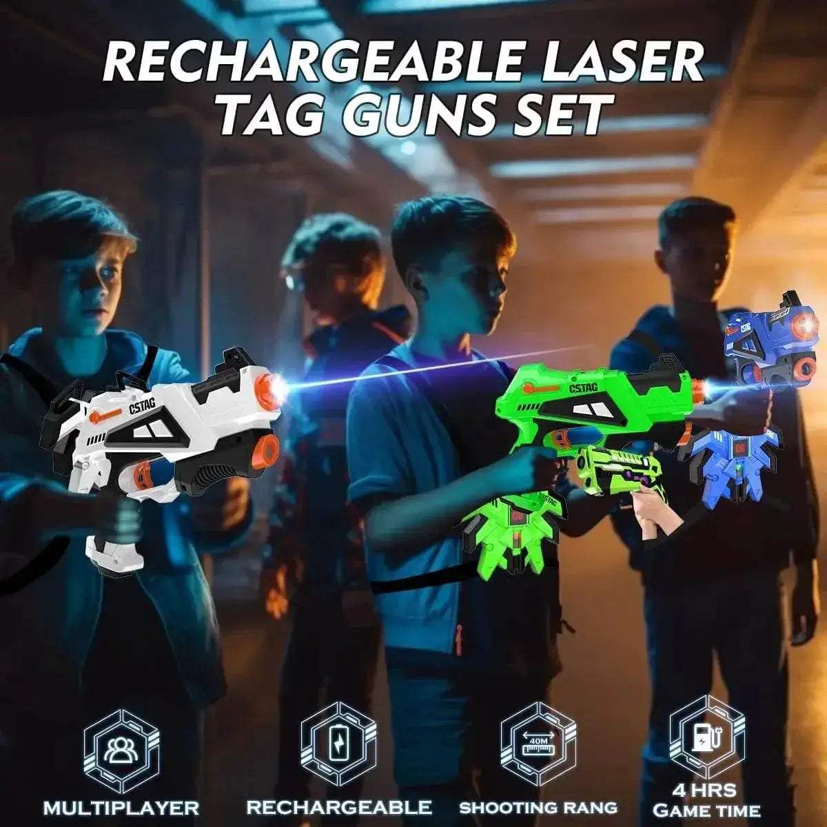  VATOS Rechargeable Laser Tag Guns 4 Sets for Fun Battles -  ToylandEU™
