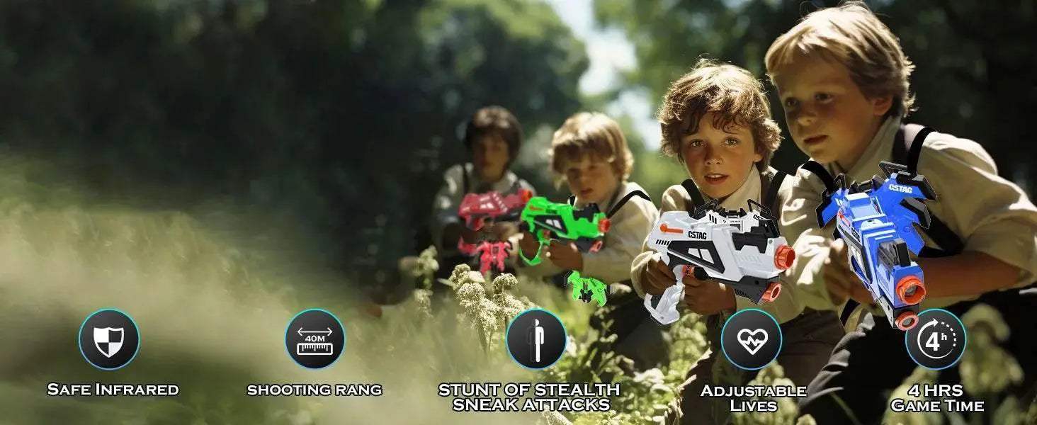  VATOS Rechargeable Laser Tag Guns 4 Sets for Fun Battles -  ToylandEU™