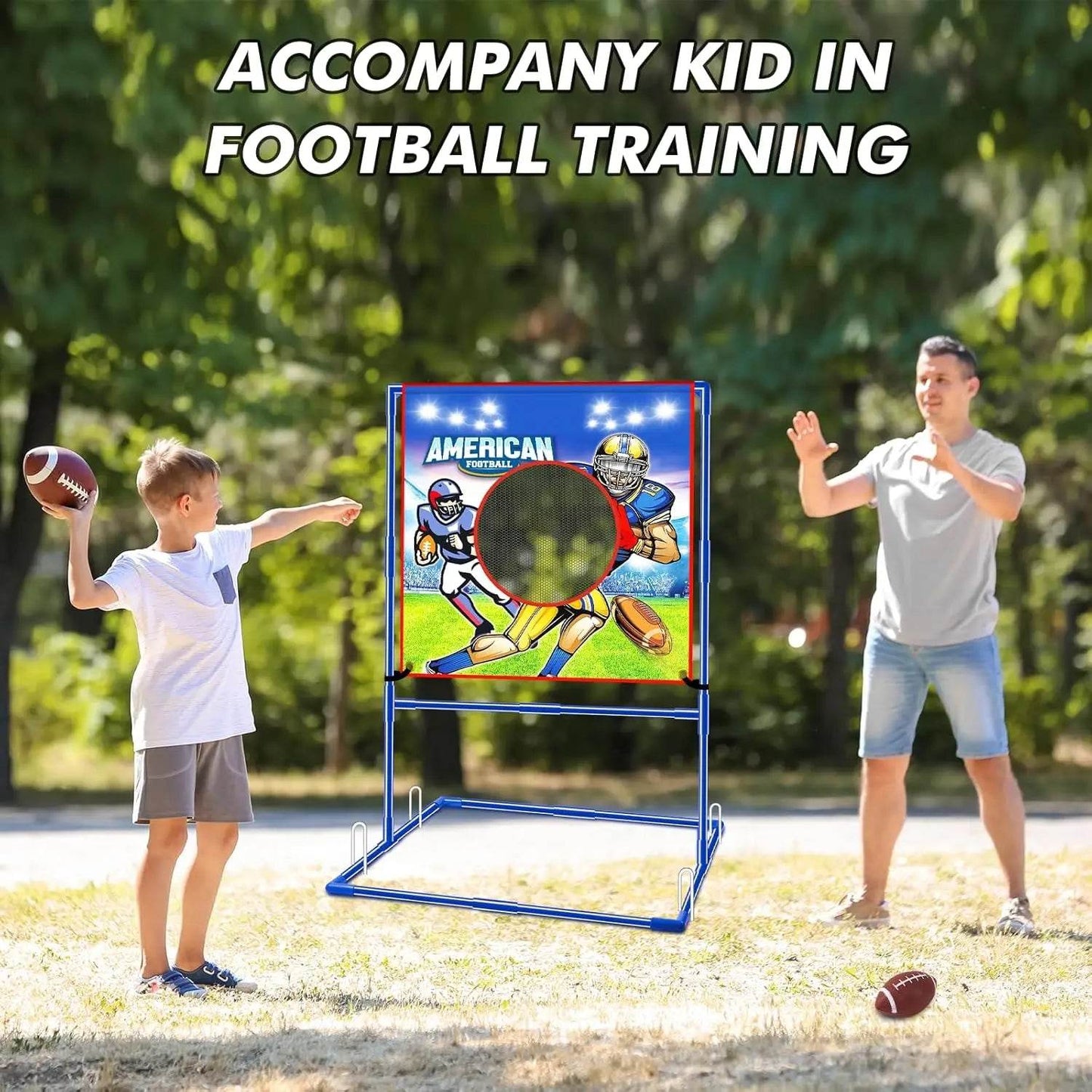 VATOS Rugby US Football Toss Target Games Indoor Outdoor Toy - ToylandEU
