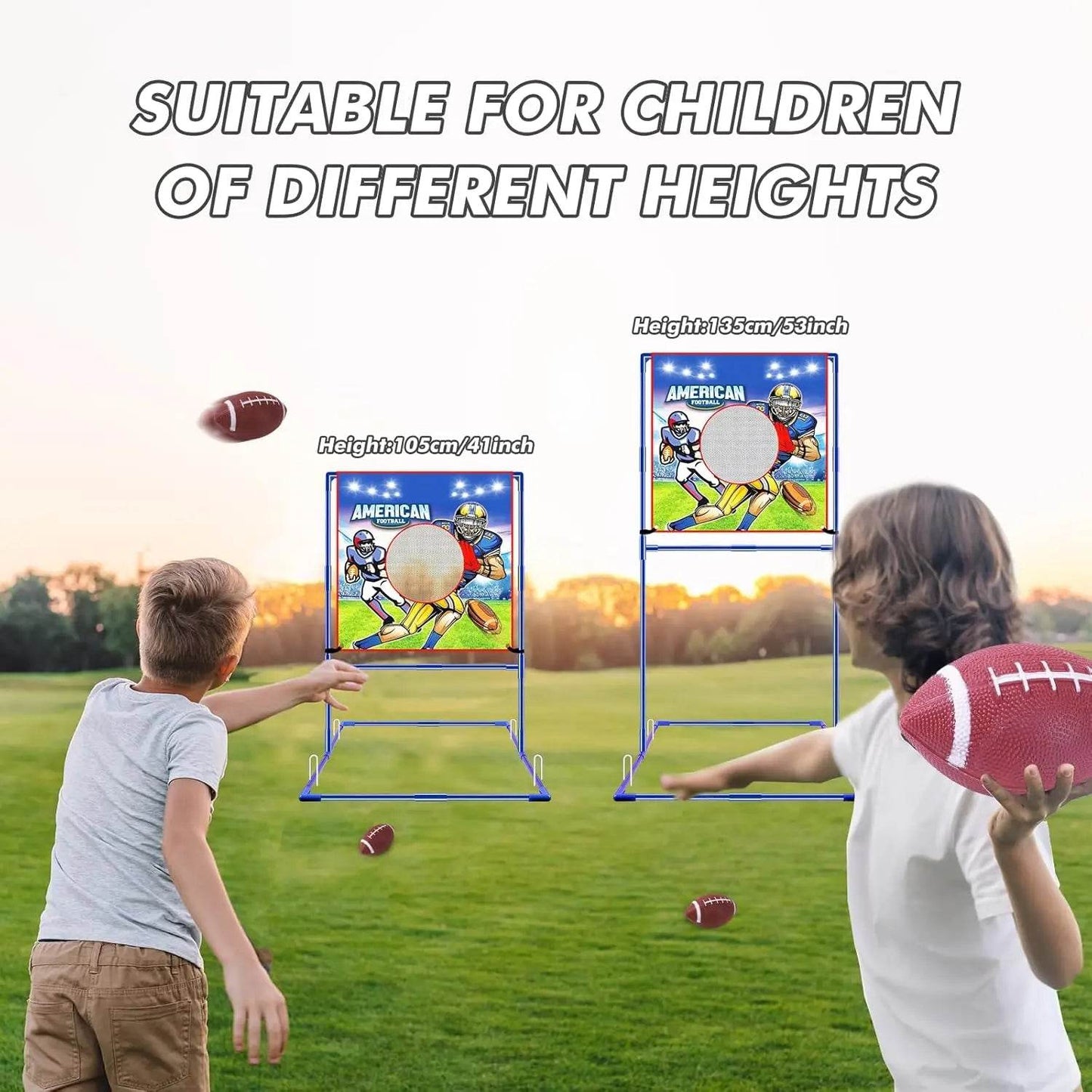 VATOS Rugby US Football Toss Target Games Indoor Outdoor Toy - ToylandEU