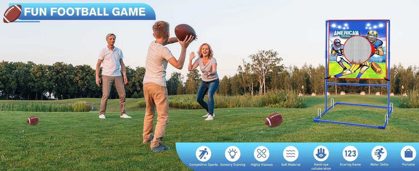 VATOS Rugby US Football Toss Target Games Indoor Outdoor Toy - ToylandEU