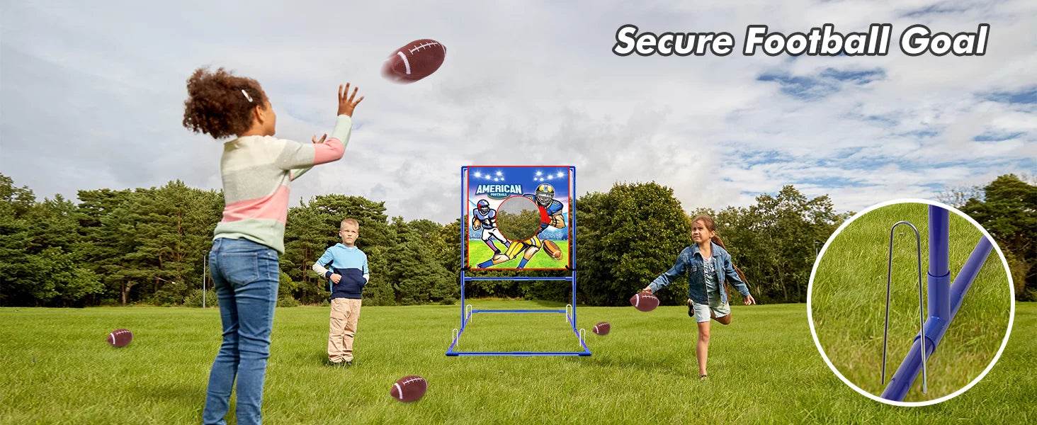 VATOS Rugby US Football Toss Target Games Indoor Outdoor Toy - ToylandEU