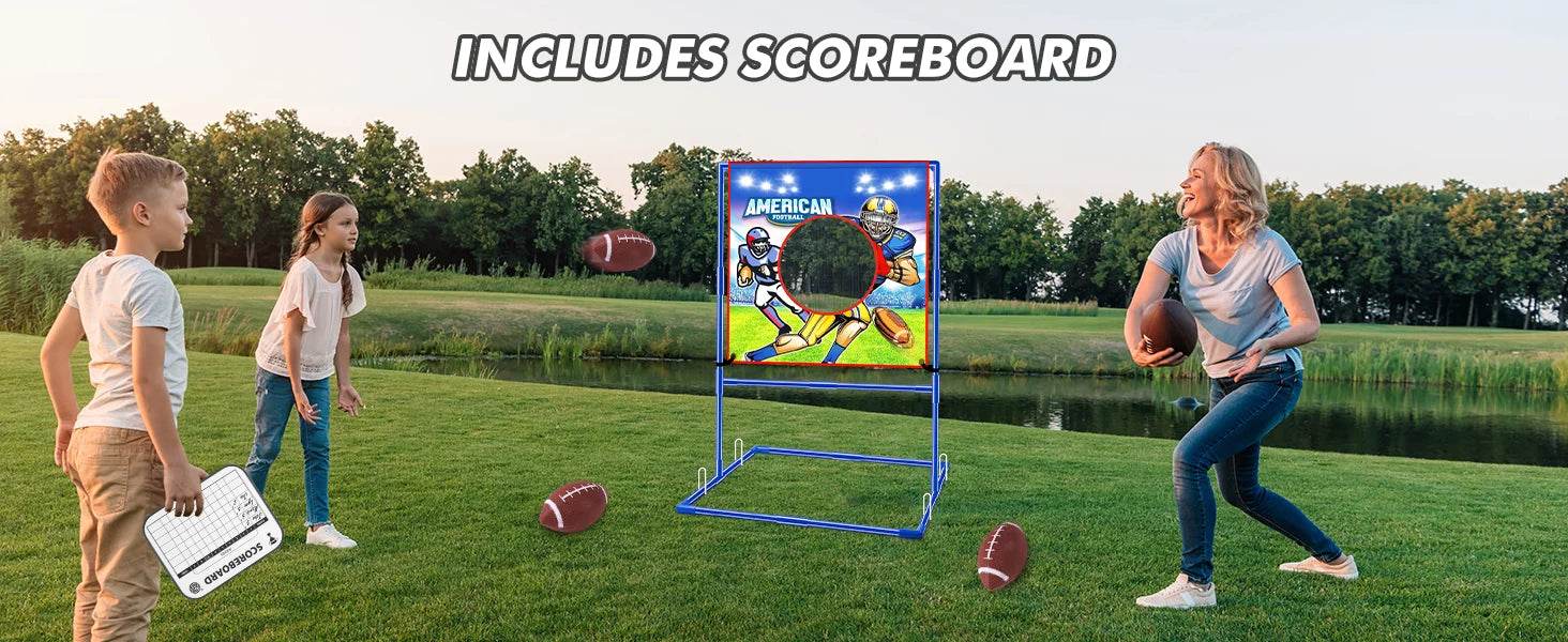 VATOS Rugby US Football Toss Target Games Indoor Outdoor Toy - ToylandEU
