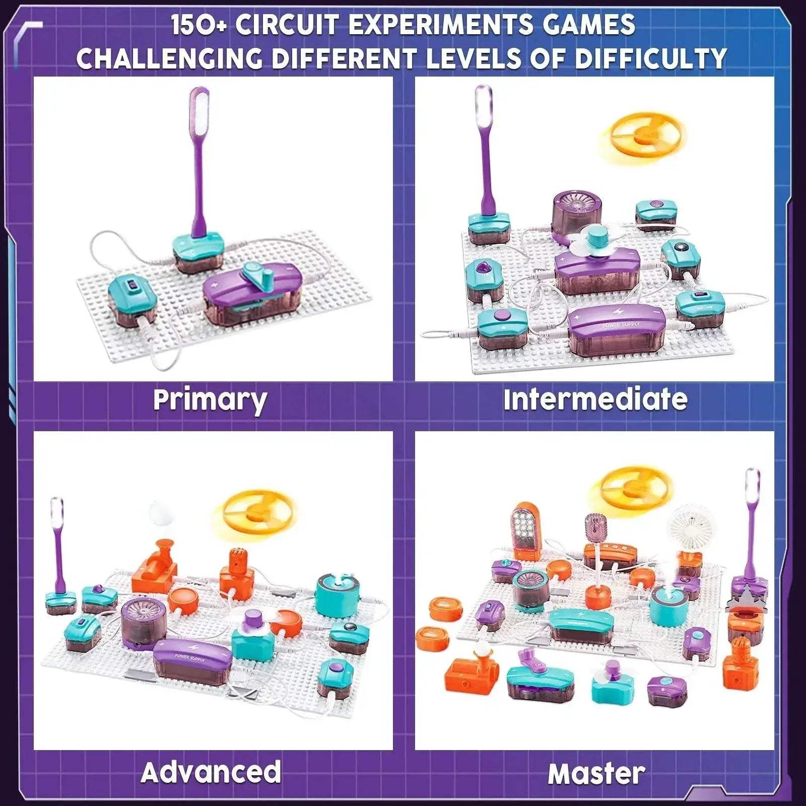 VATOS Science Circuit for Kids DIY Electronics Kit 150+ Projects - ToylandEU