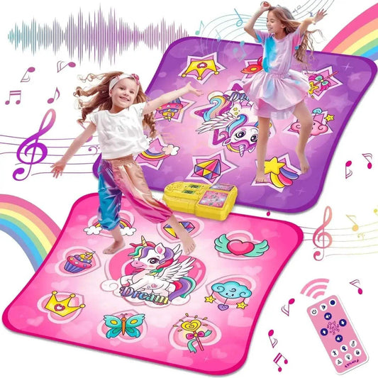  VATOS Unicorn Dance Mat x2 Toys for Girls Fun Play Mat -  ToylandEU™