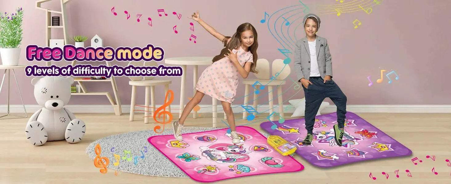  VATOS Unicorn Dance Mat x2 Toys for Girls Fun Play Mat -  ToylandEU™