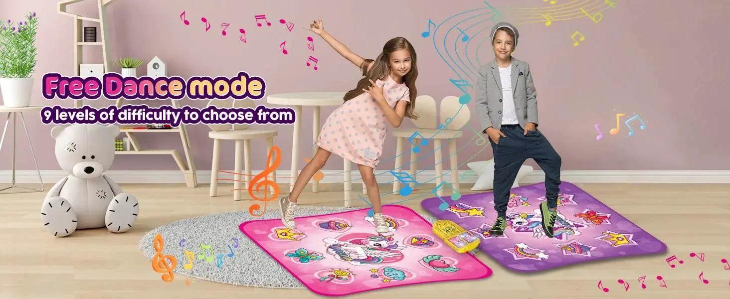  VATOS Unicorn Dance Mat x2 Toys for Girls Fun Play Mat -  ToylandEU™