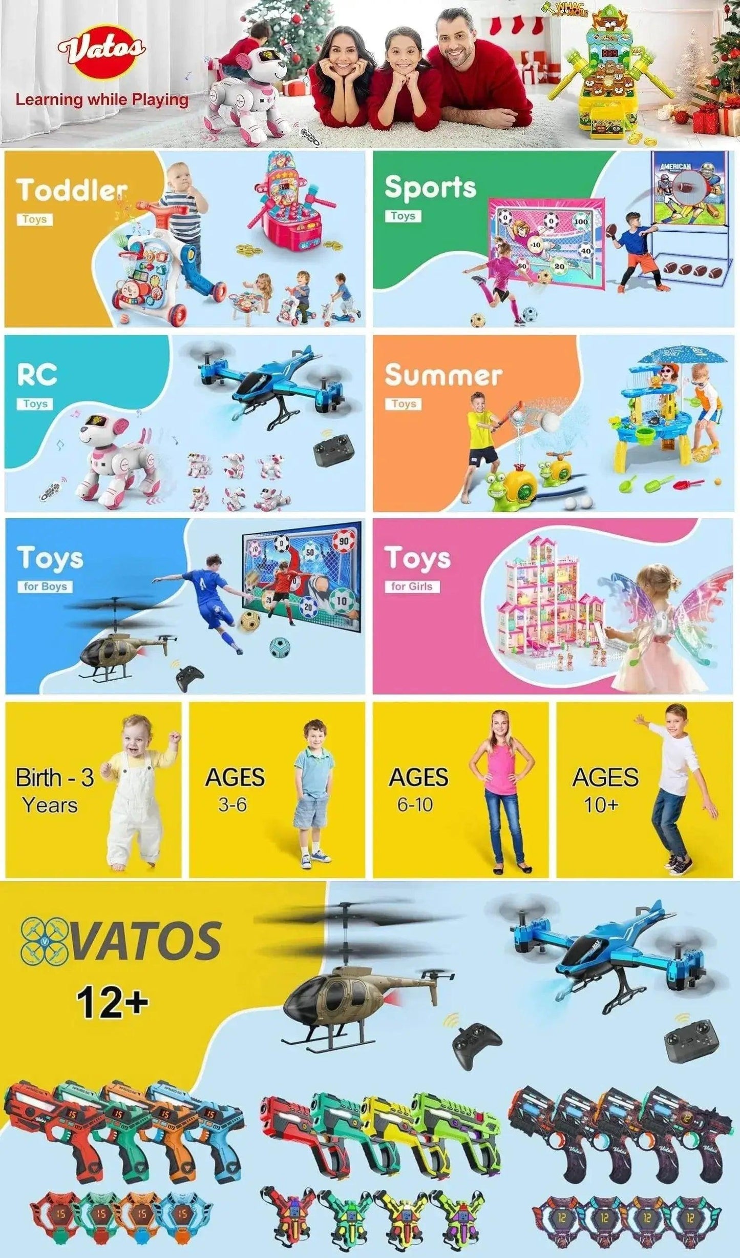  VATOS Upgrade Data Sync Laser Tag Game Set for Kids -  ToylandEU™