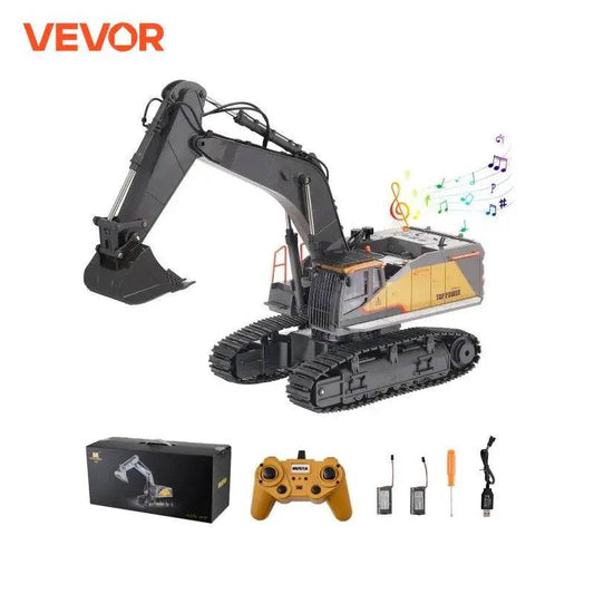 VEVOR 1:14 RC Escavadeira de brinquedo com controle remoto de 22 canais - ToylandEU