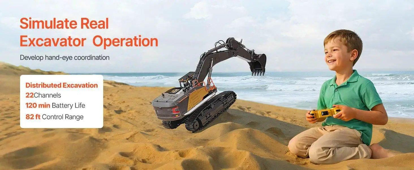  VEVOR 1:14 RC Excavator Toy for Kids Birthday Gifts -  ToylandEU™