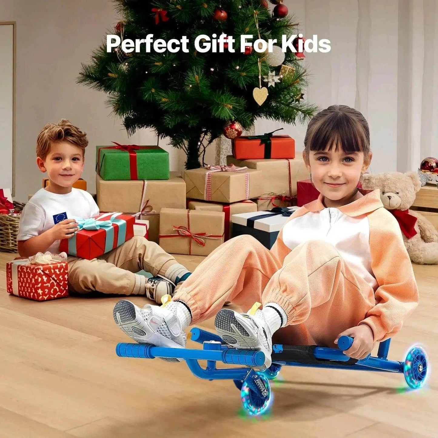  VEVOR 132lbs Ride on Scooter for Kids Zig-Zag Motion -  ToylandEU™