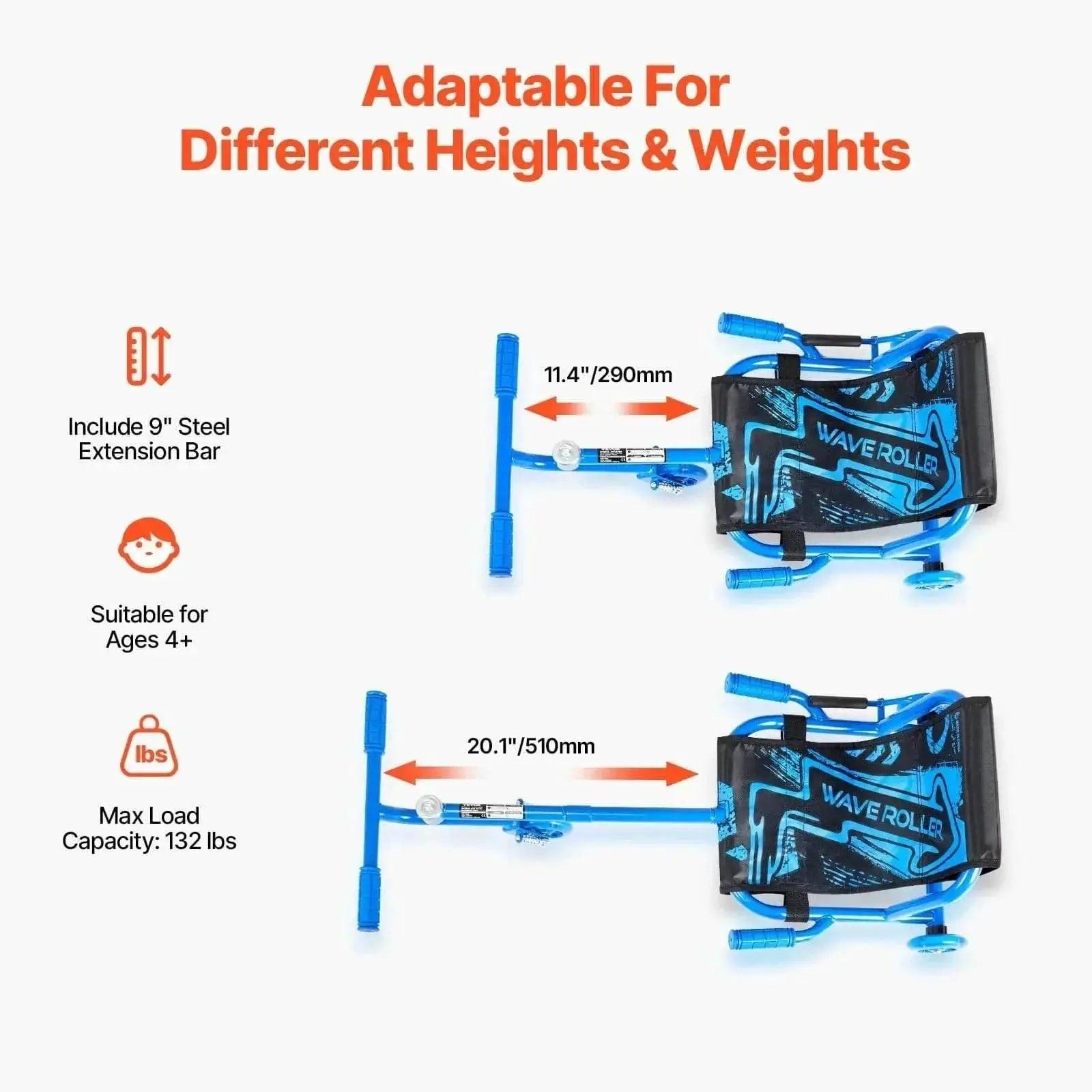  VEVOR 132lbs Ride on Scooter for Kids Zig-Zag Motion -  ToylandEU™