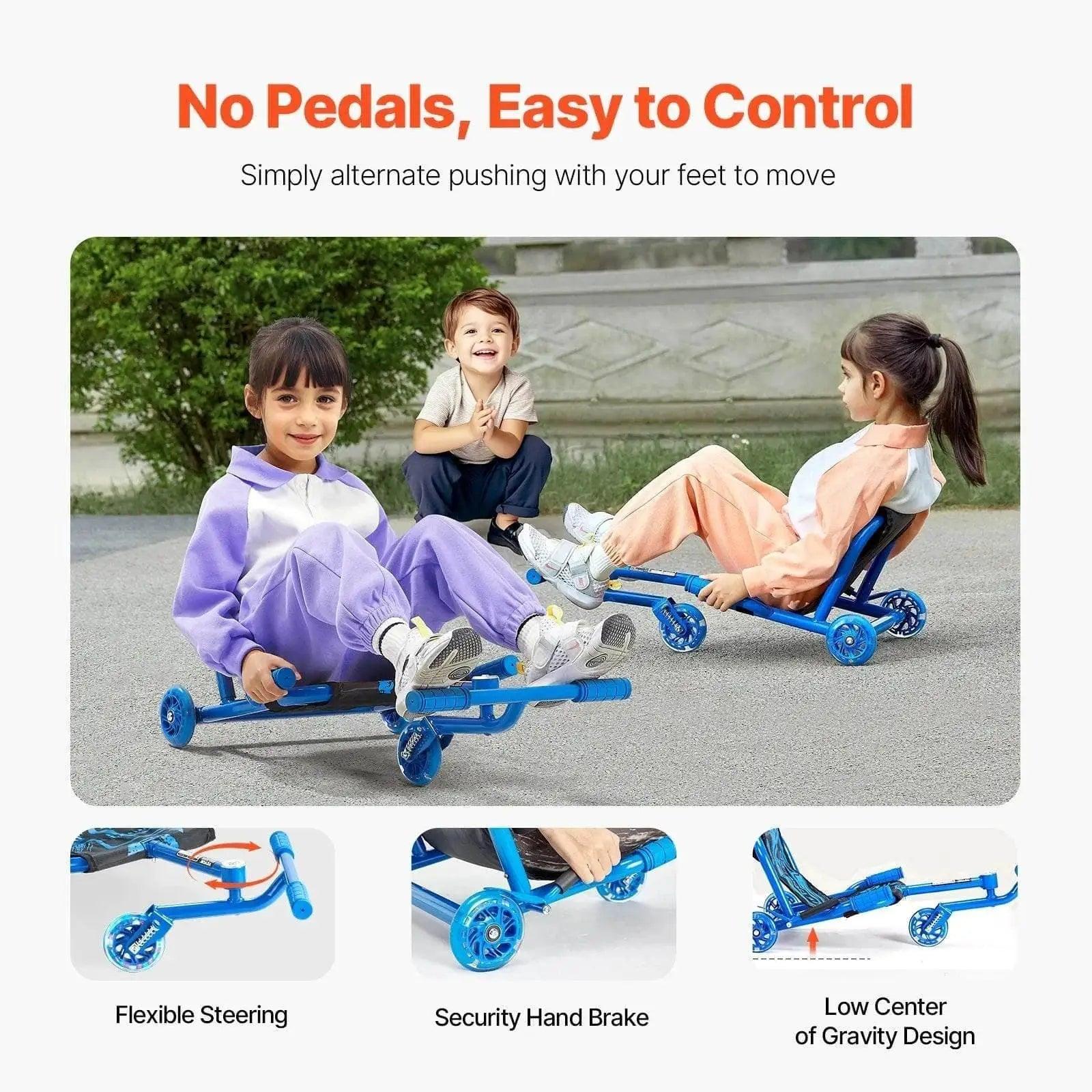  VEVOR 132lbs Ride on Scooter for Kids Zig-Zag Motion -  ToylandEU™