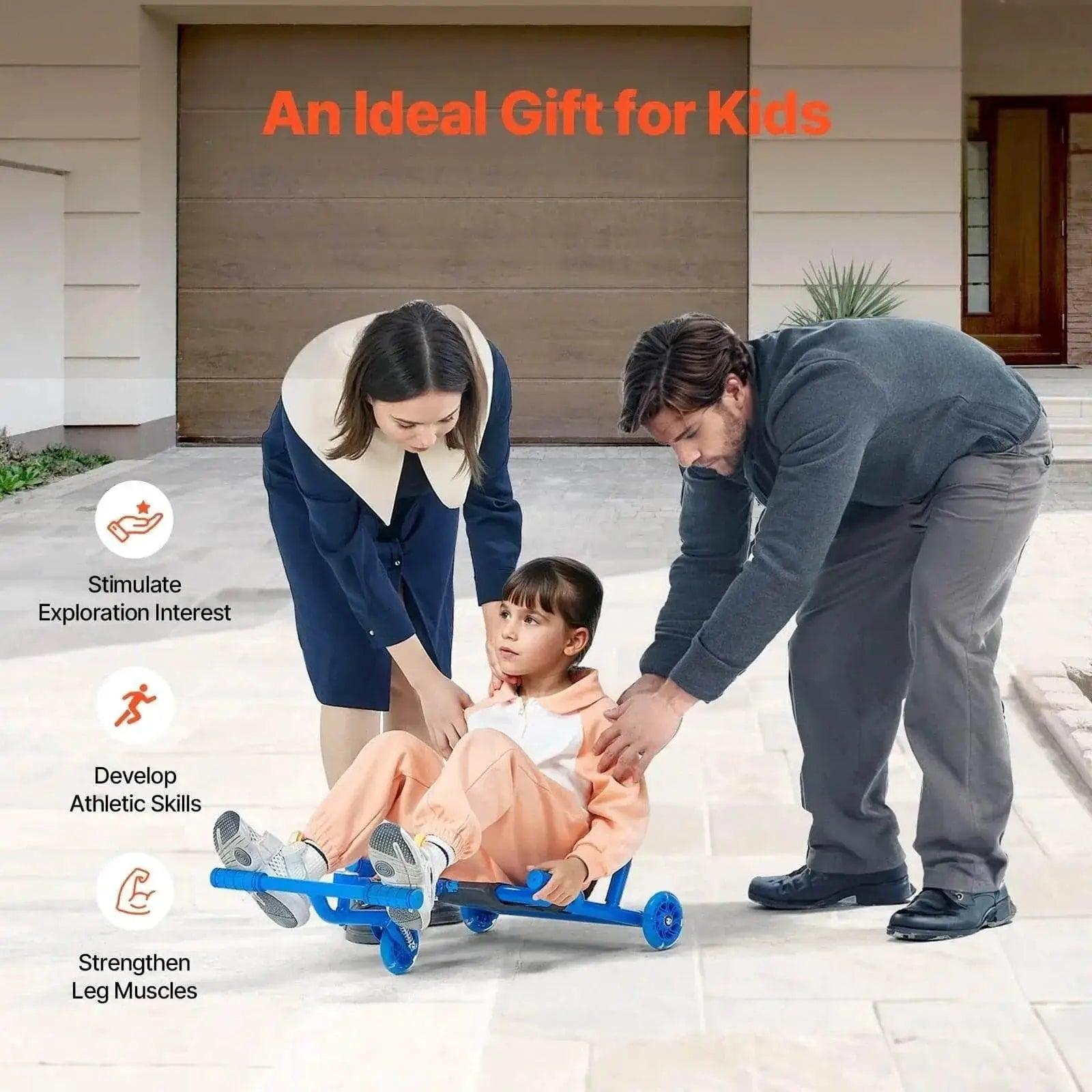  VEVOR 132lbs Ride on Scooter for Kids Zig-Zag Motion -  ToylandEU™